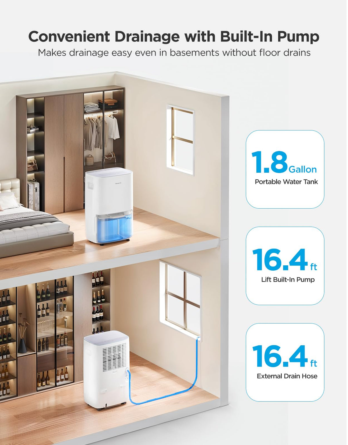 Dehumidifier with Mini Air Purifier T184854