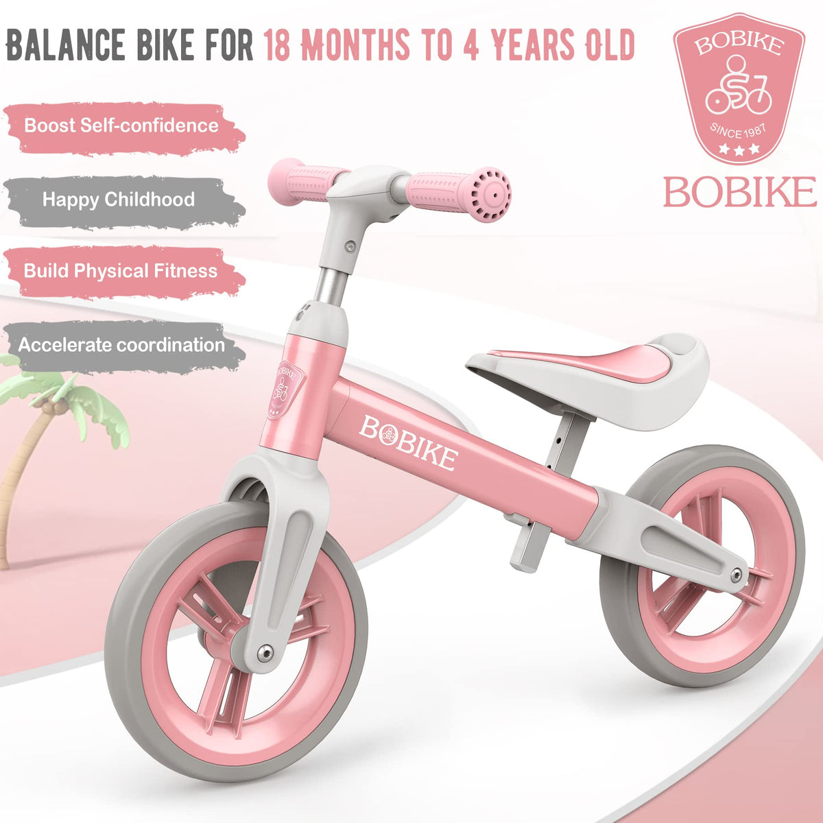 Toddler Balance Bike Adjustable Seat and Handlebar M40617