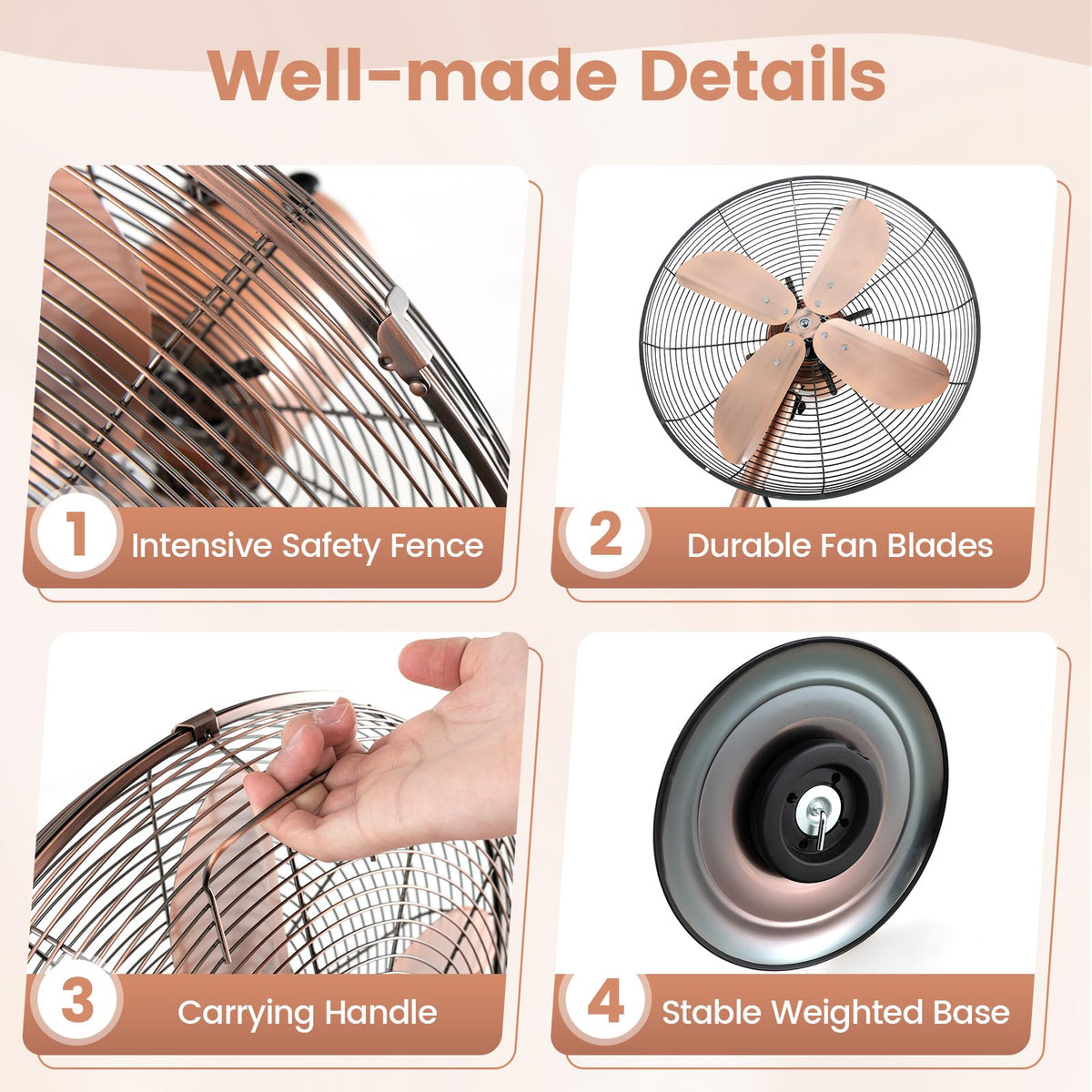 16 Inch Oscillating Pedestal Fan Y395