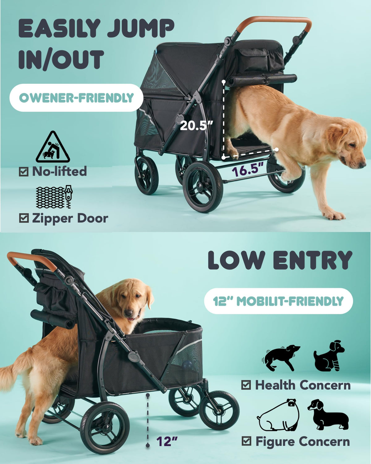 Large Pet Stroller U3891
