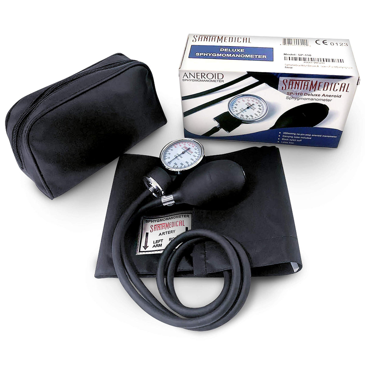 Manual Blood Pressure Cuff Adult Aneroid Sphygmomanometer I9444