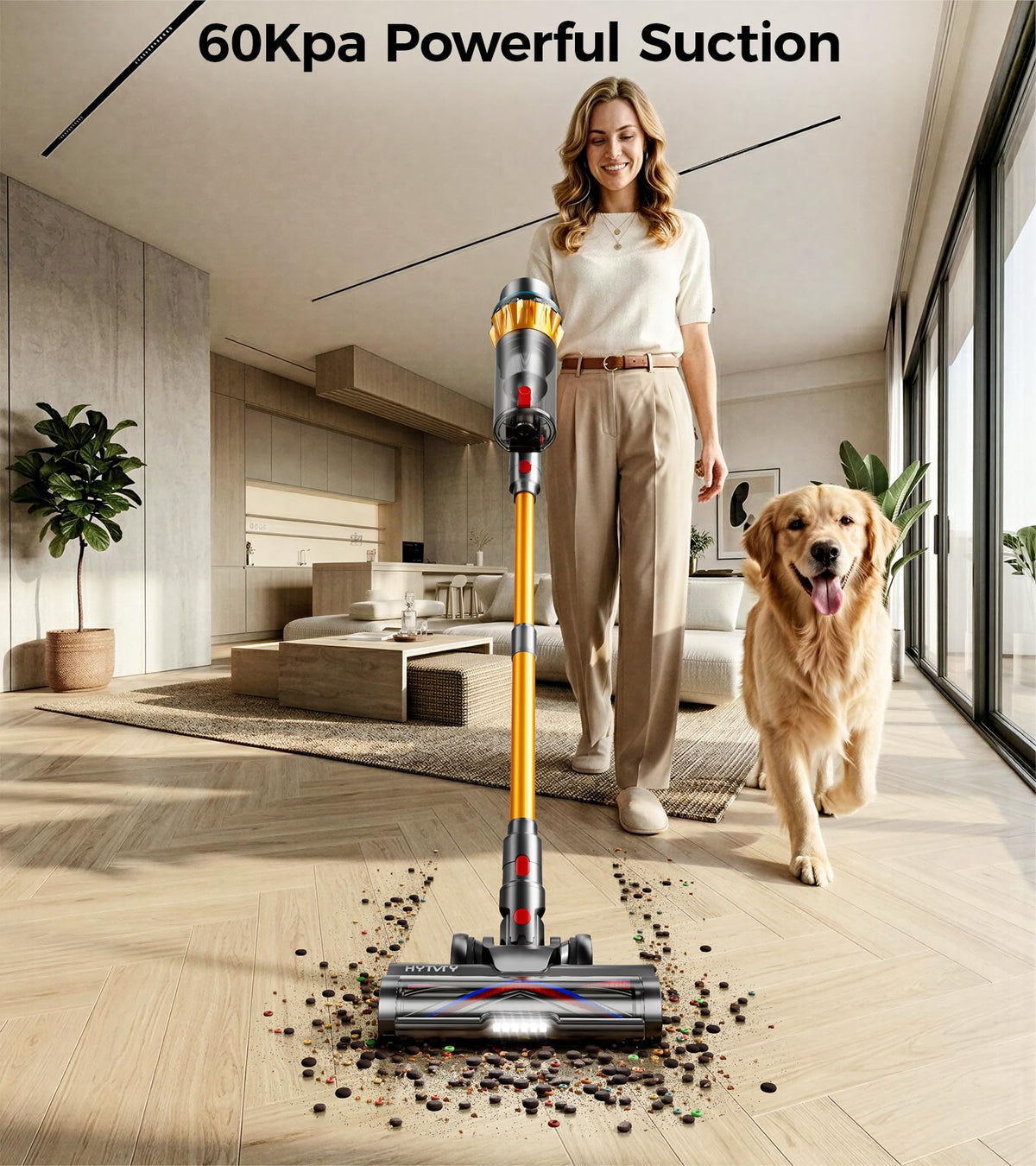 650W 60Kpa 70 Mins Cordless Stick Vacuum Cleaner Q830