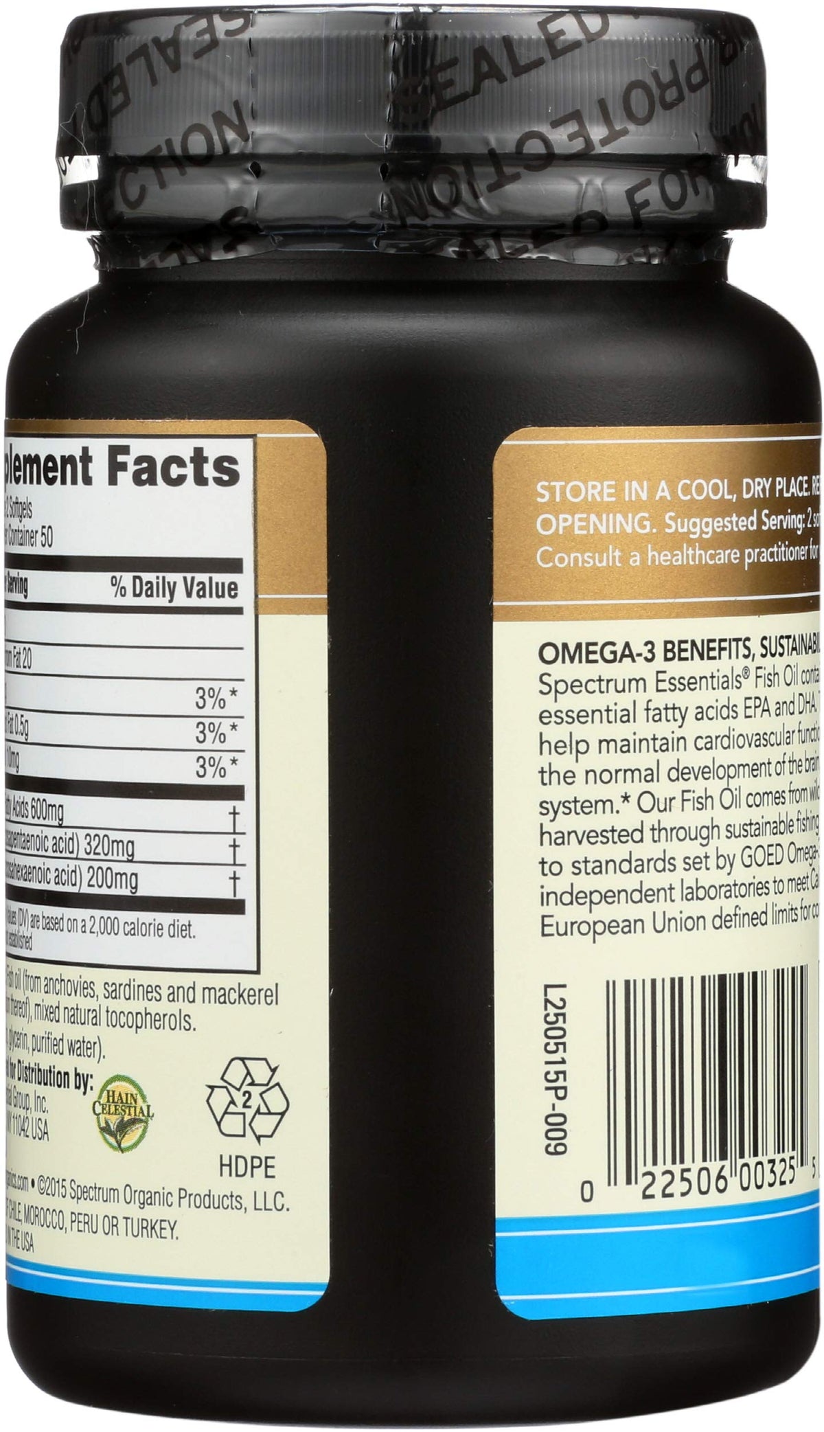 Fish Oil Omega-3 1000 mg 100 Count Softgels O893554