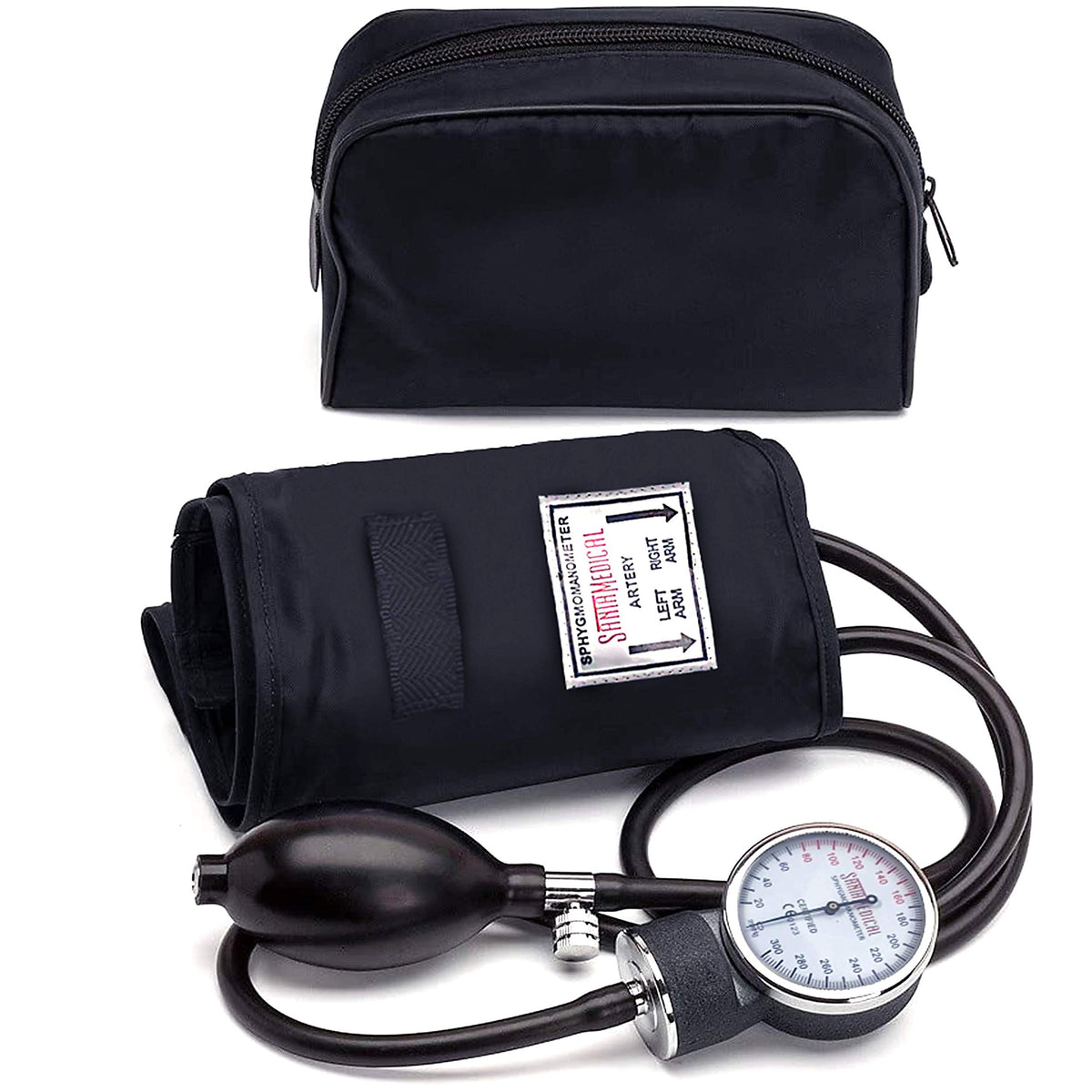 Manual Blood Pressure Cuff Adult Aneroid Sphygmomanometer I9444