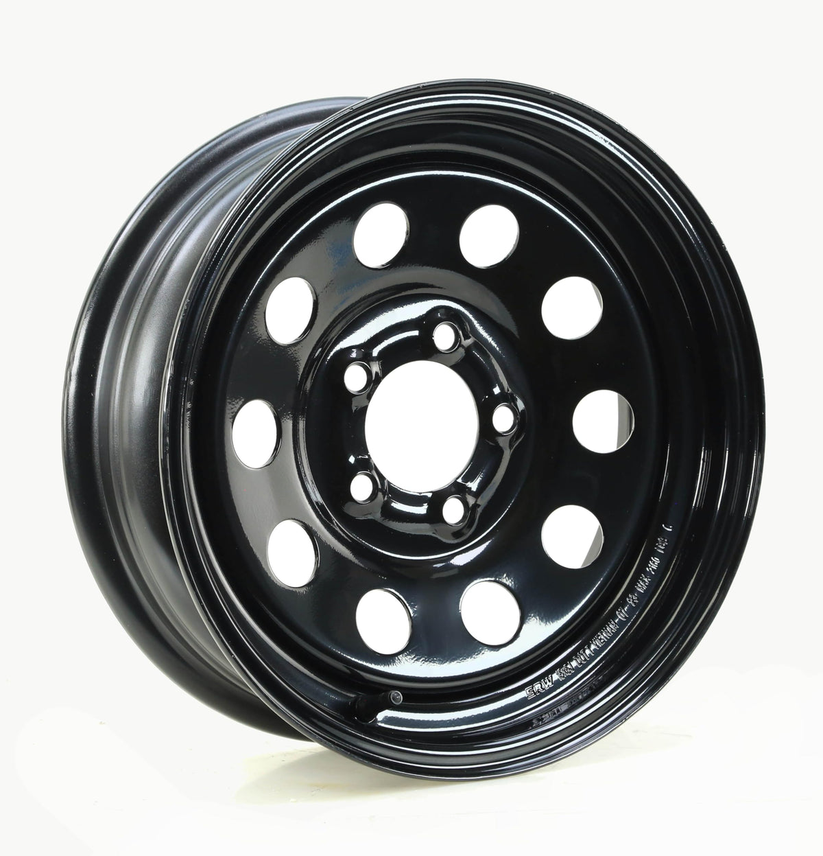Trailer Tire Wheel ST205/75R15 Black Mod Rim J1233