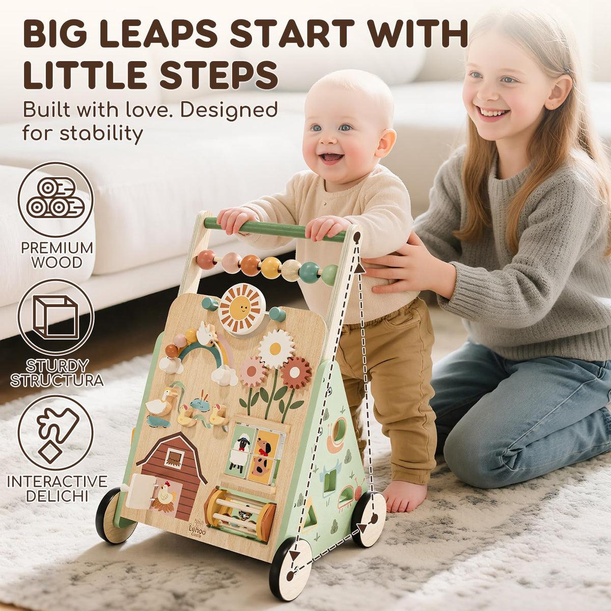 Wooden Baby Walker C176277