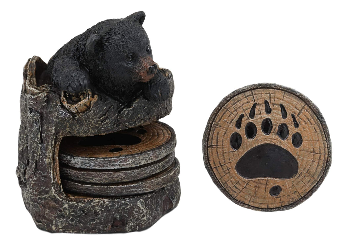 Black Bear Coaster Set with 4 Coasters G235