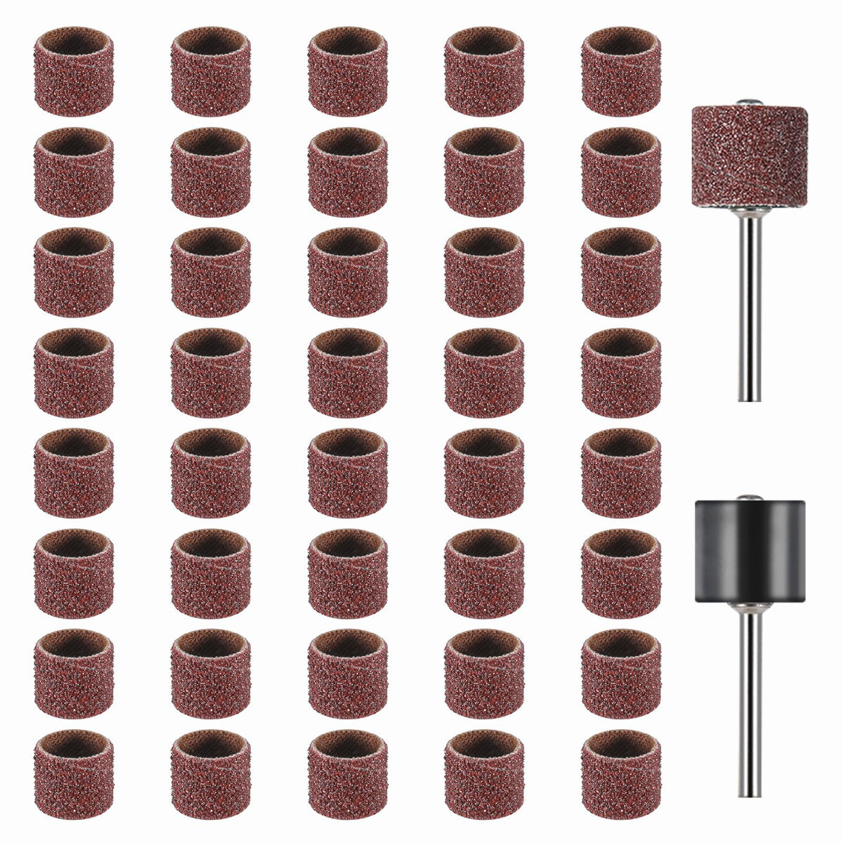 42 Pcs Pet Nail Grinder Replacement Kit with Sanding Bands I776