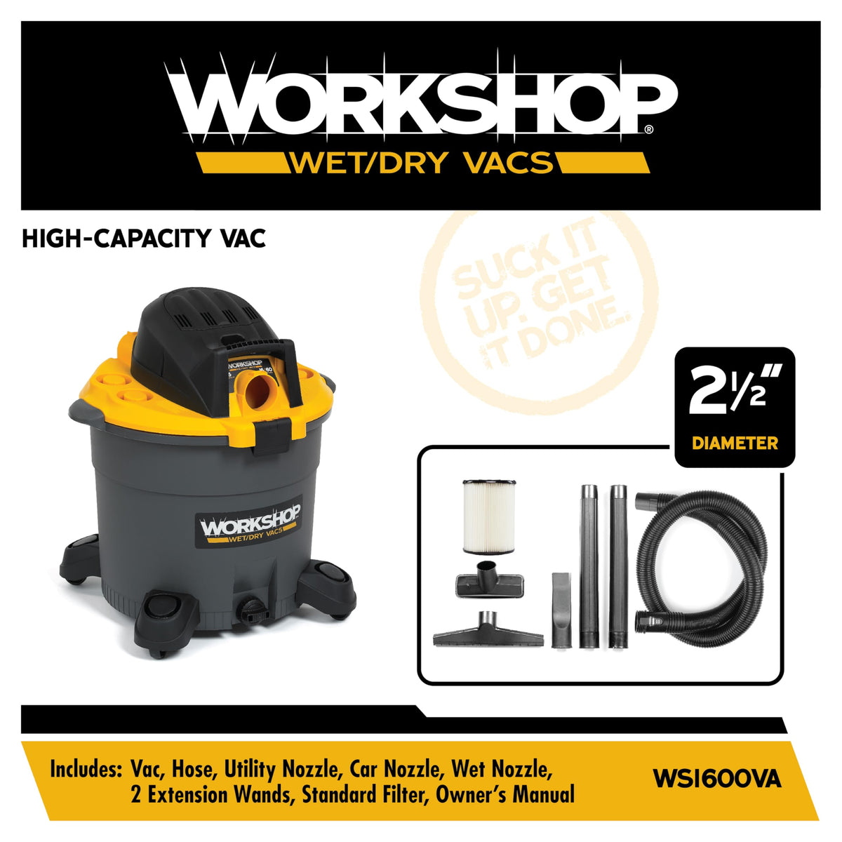 16-Gallon Wet Dry Vacuum Cleaner P71245