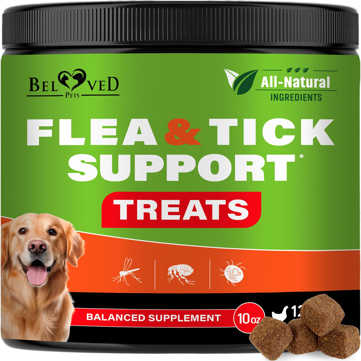 Chewable Flea and Tick Prevention Pills for Dogs A1449