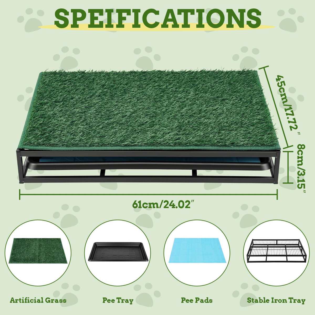 304 Stainless Steel Grass Potty Tray G969