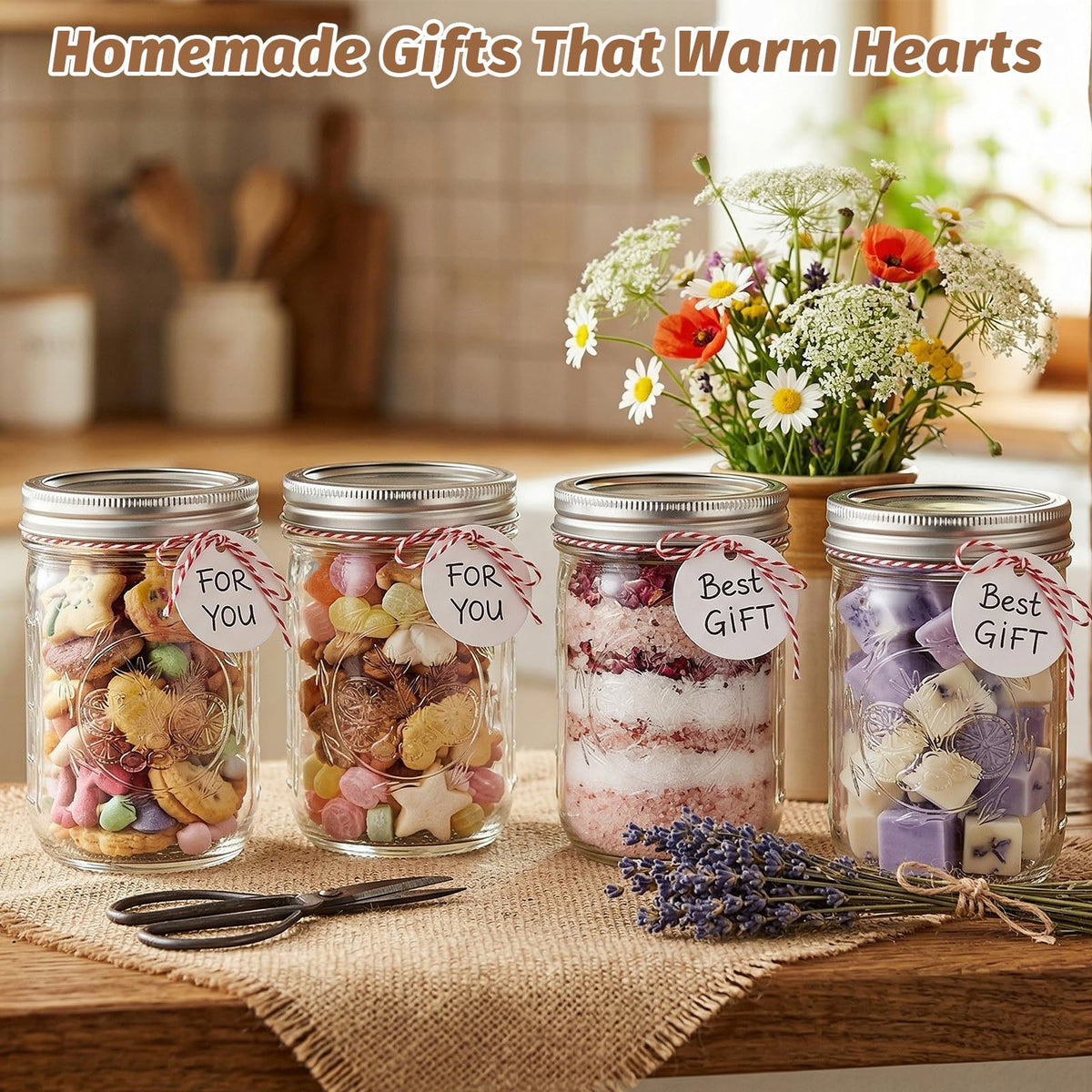 16 oz Wide Mouth Mason Jars 6-Pack with Lids J6301