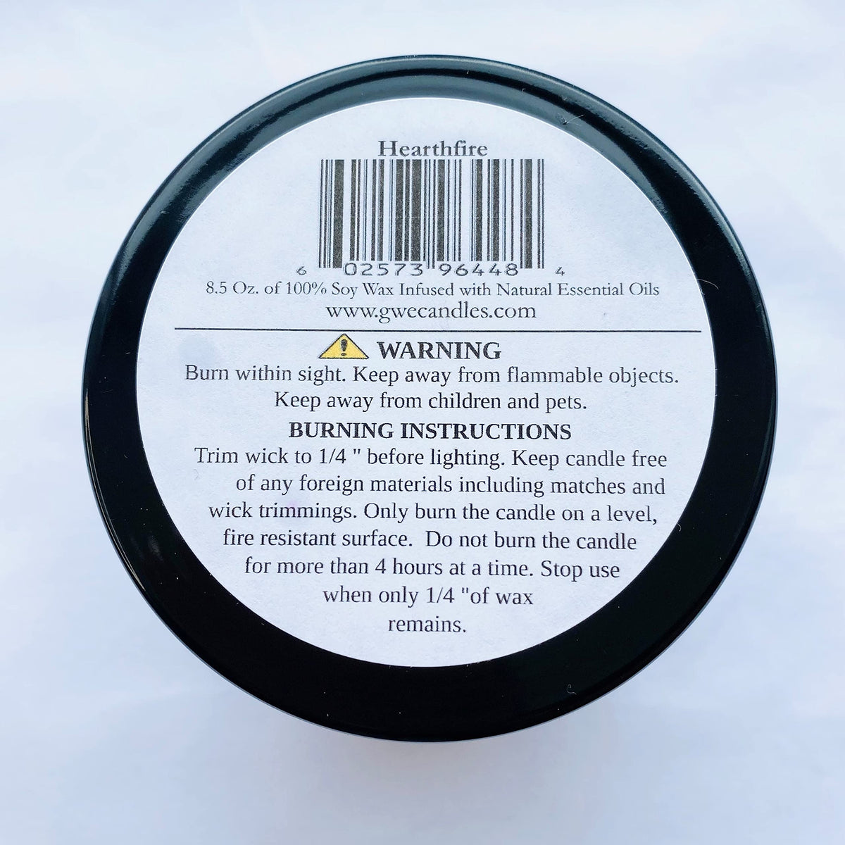 Sandalwood Scented Soy Candle with Wood Wick N5757