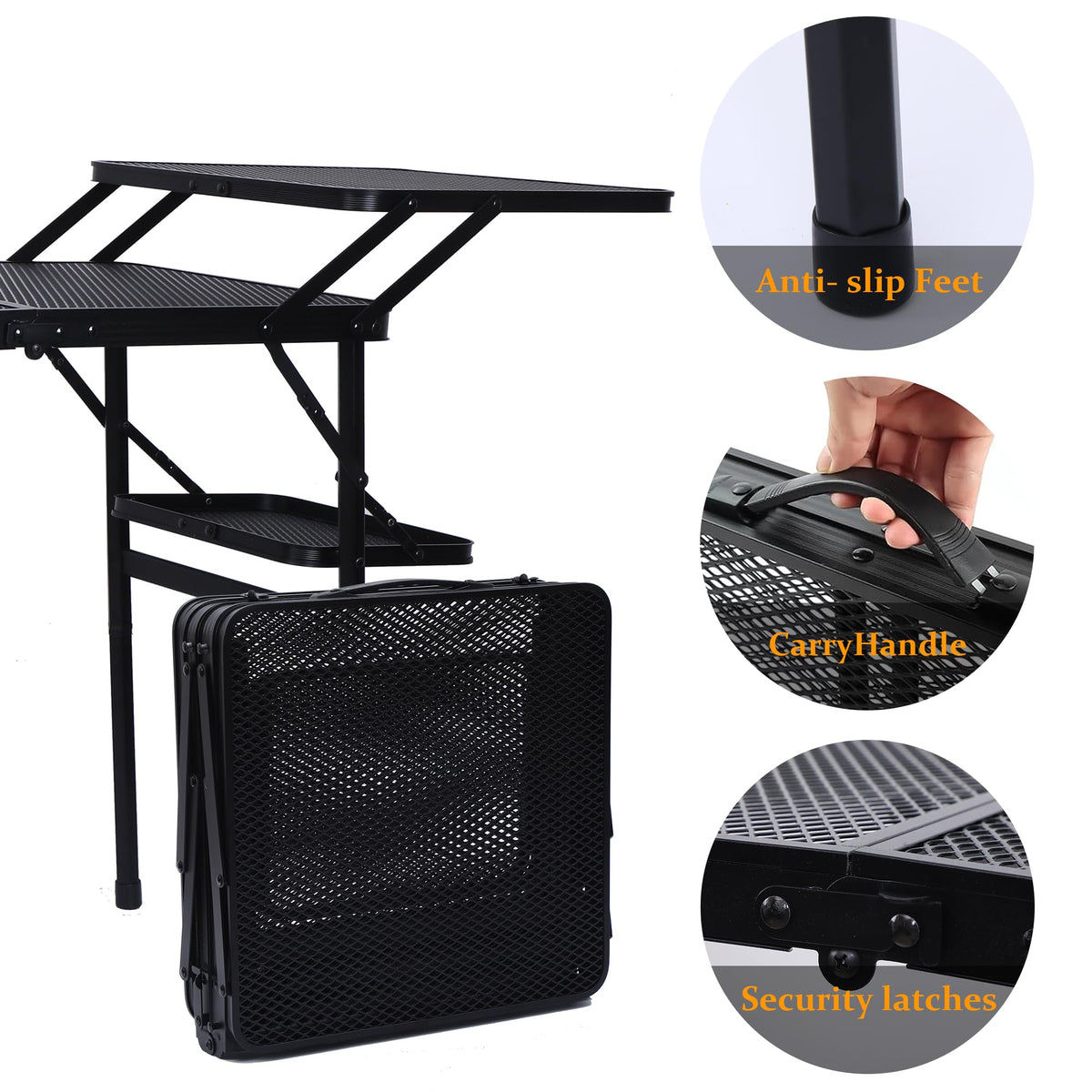 Compact Camping Metal Table X197274