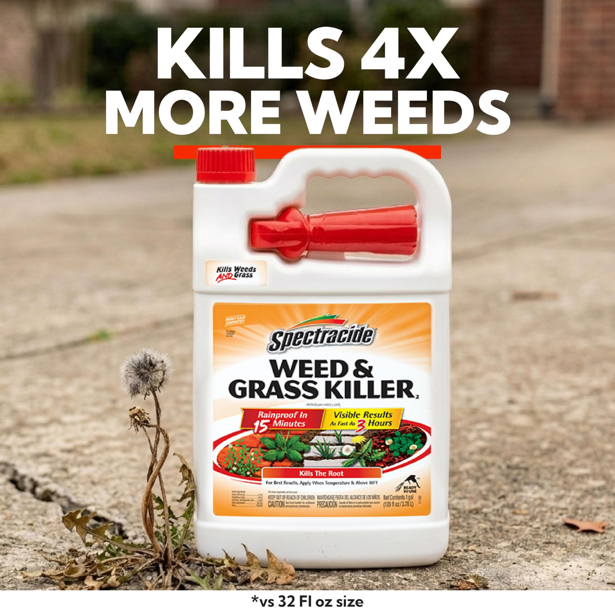 Weed & Grass Killer Ready-to-Use Spray, 1.33 Gal V80985