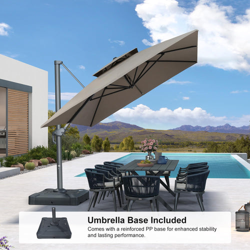 10' x 13' Cantilever Umbrella with Base U508392