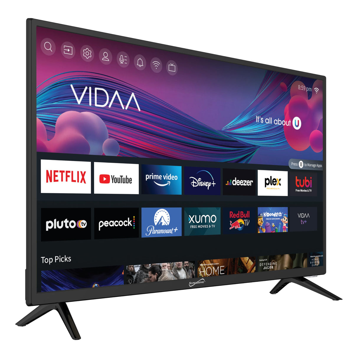 32-inch LED Smart HDTV with DVD Player V169