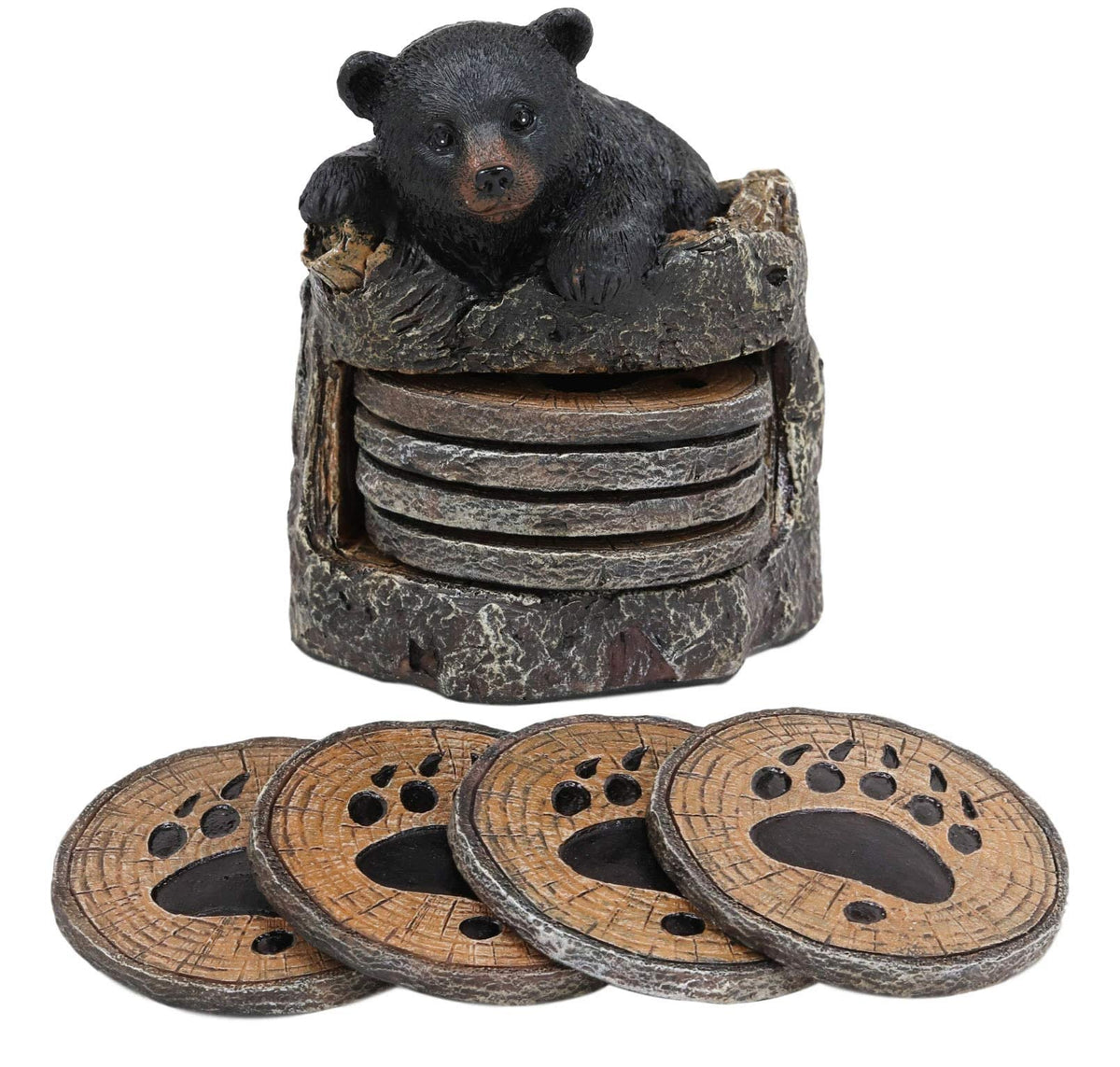 Black Bear Coaster Set with 4 Coasters G235