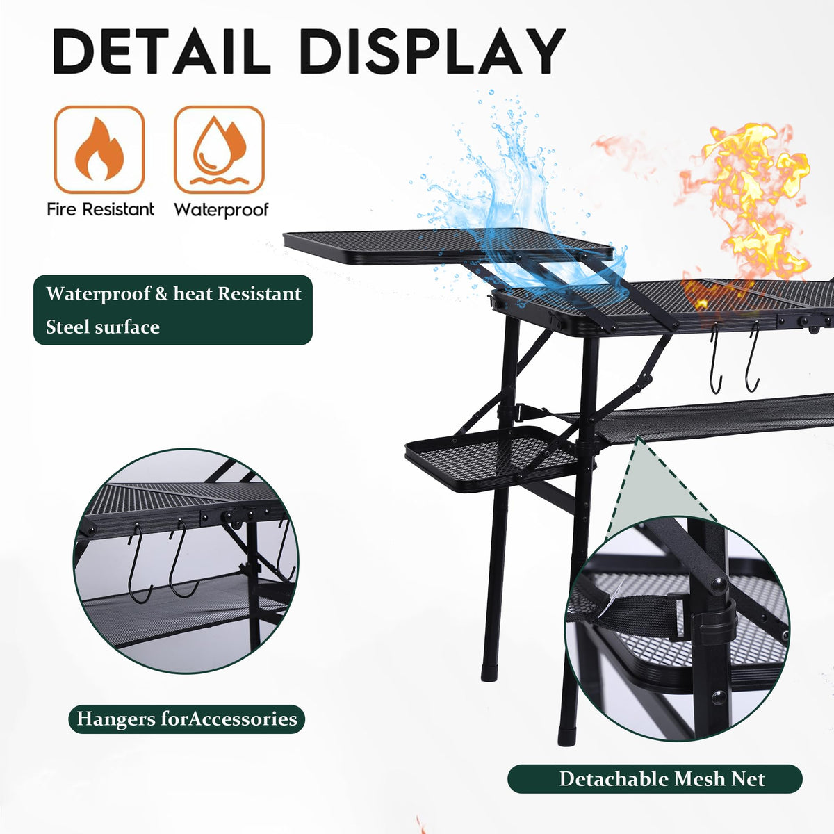 Compact Camping Metal Table X197274