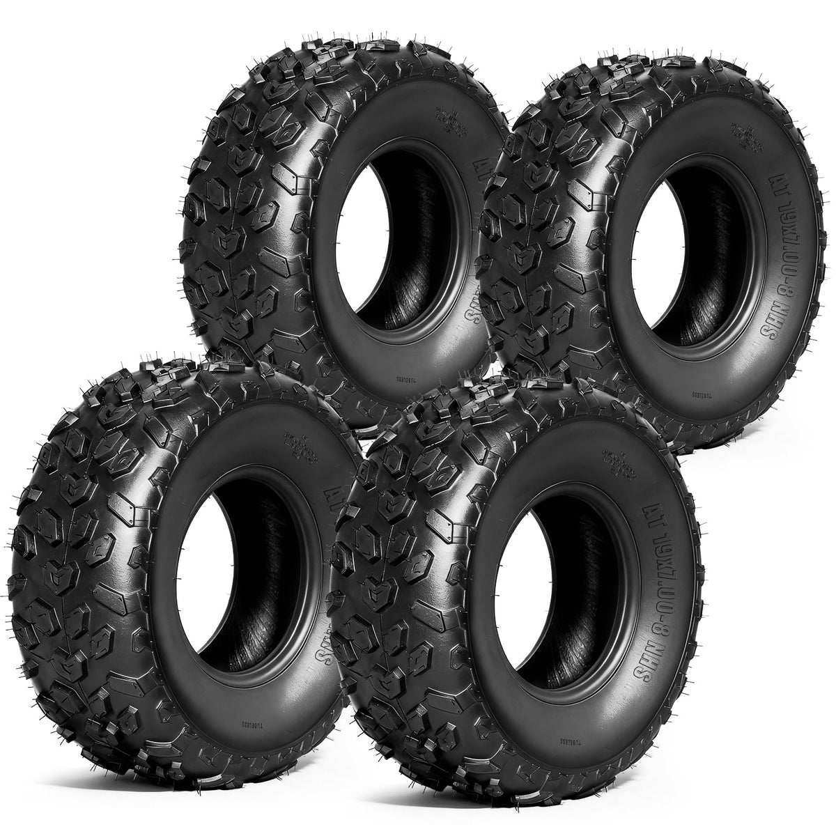 Set of 4 ATV/UTV Tires 19x7-8 Y87005