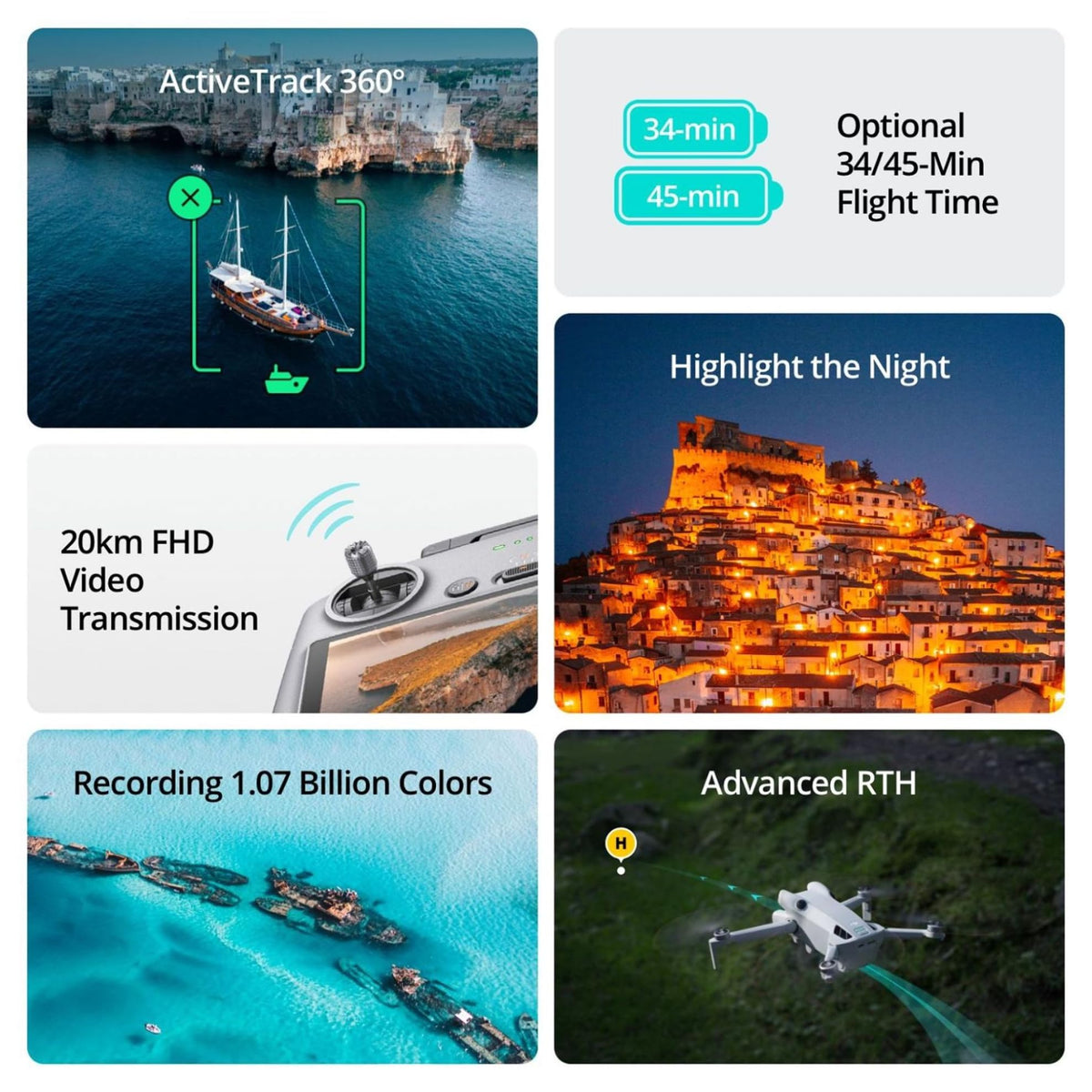 Mini 4 Pro Drone with Camera 4K 249 g 34 Mins Flight Time C1672