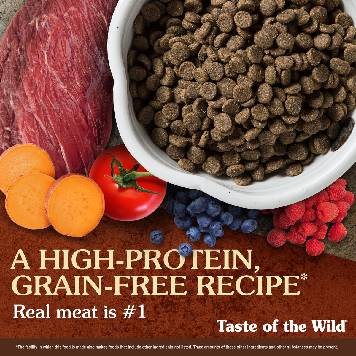 High Prairie Adult Dry Dog Food Roasted Bison 28lb M4700