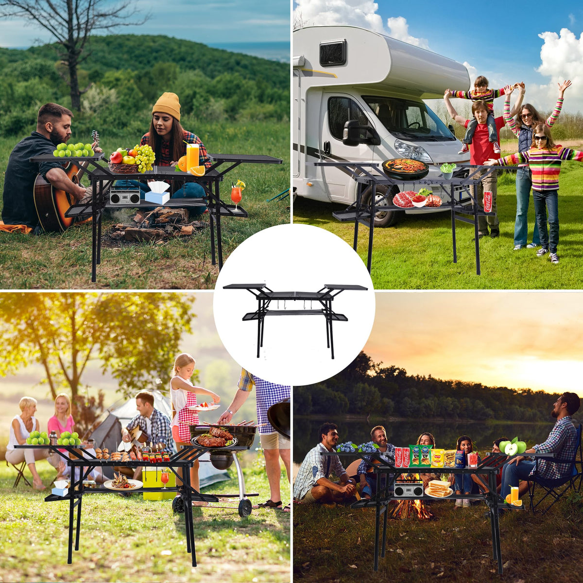 Compact Camping Metal Table X197274